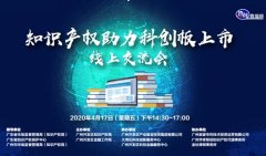 广州工商登记广州举办“知识产权助力科创板上市”线上交流会