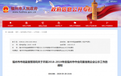 广州代理注册公司福州开展守合同重信用企业公示工作