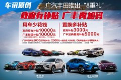 广州市代理记账广州强力提振汽车消费 广汽丰田“8重礼”率先响