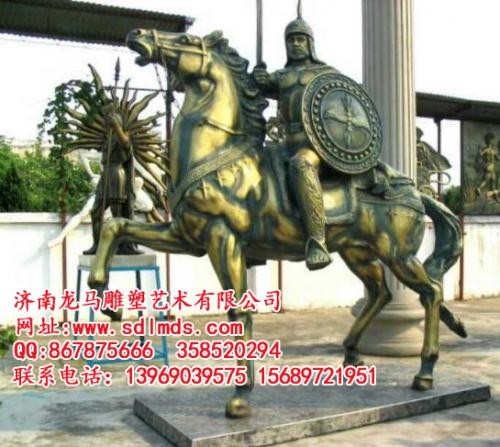 双鸭山玻璃钢罗马骑士雕塑价格【广州程爵雕塑】