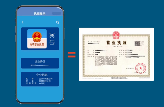 广州增城办营业执照 营业执照和电子营业执照是怎么回事 
